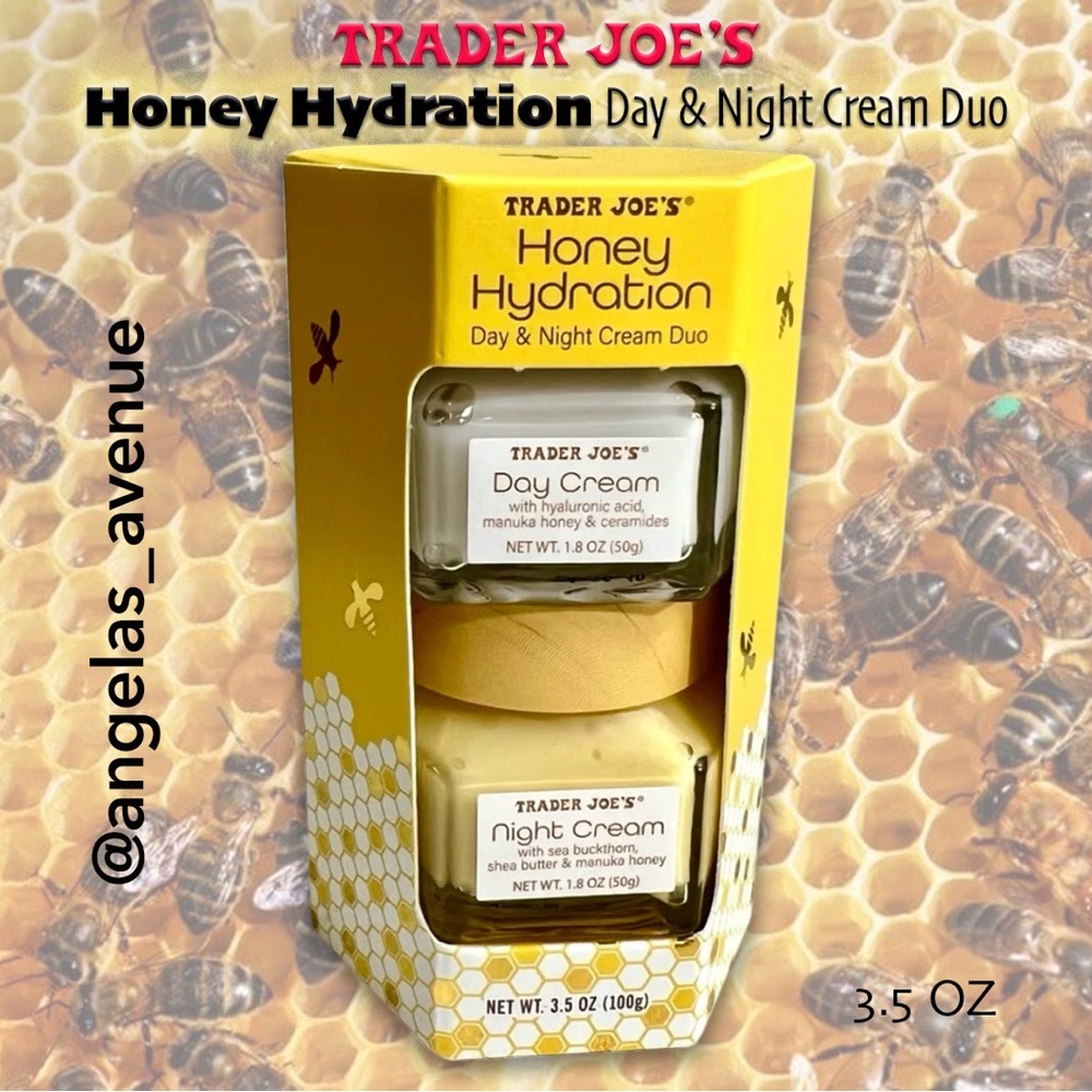Trader Joe's 𝐋𝐢𝐦𝐢𝐭𝐞𝐝-𝐞𝐝𝐢𝐭𝐢𝐨𝐧 Honey Hydration Day & Night Cream Duo